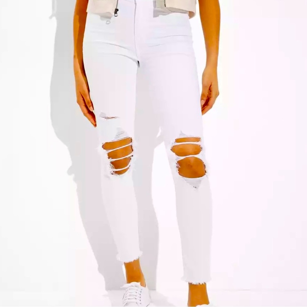 American eagle high rise legging cropped jeans